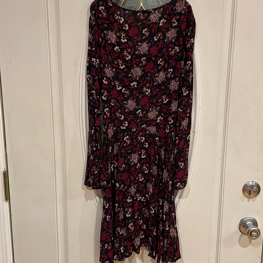 American Eagle black and purple dress